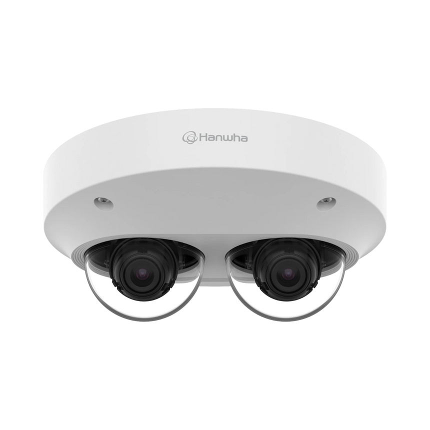 Hanwha Vision PNM-7002VD 2MP 2-Sensor Outdoor Multidirectional Network Dome Camera (No Lens) — Being Shipped