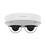 Hanwha Vision PNM-7002VD 2MP 2-Sensor Outdoor Multidirectional Network Dome Camera (No Lens) — Being Shipped