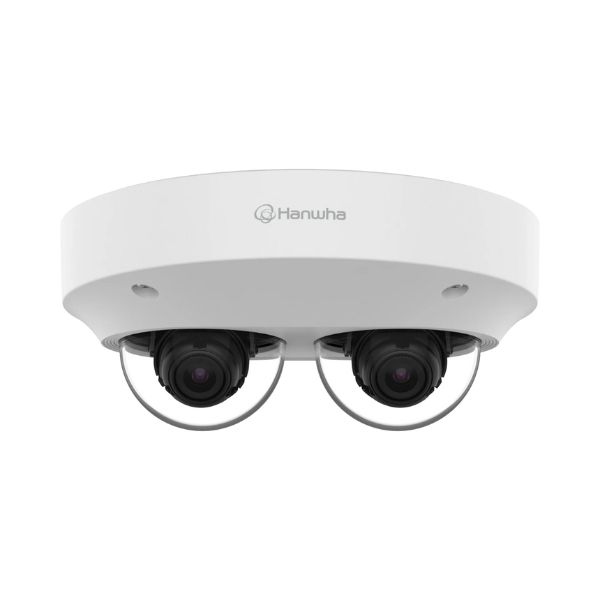 Hanwha Vision PNM-7002VD 2MP 2-Sensor Outdoor Multidirectional Network Dome Camera (No Lens) — Being Shipped