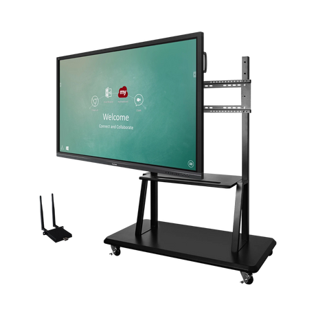 ViewSonic ViewBoard IFP8650 86" Class 4K UHD Commercial Smart Touchscreen LED Bundle with Wi-Fi Module & Trolley Cart — Being Shipped