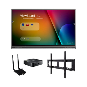 ViewSonic IFP7552-1C-C1 75" UHD 4K ViewBoard Interactive Flat Panel Bundle with Chromebox, Wi-Fi Module & Wall Mount — Being Shipped