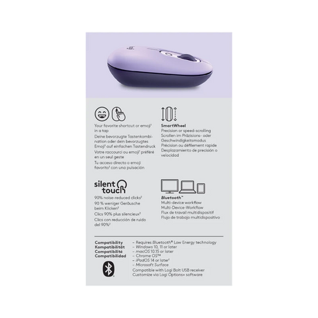 Logitech POP Silent Wireless Bluetooth Mouse (Cosmos) — Being Shipped