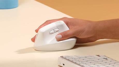 Logitech Lift for Mac Vertical Ergonomic Wireless Mouse (Off-White) — Being Shipped
