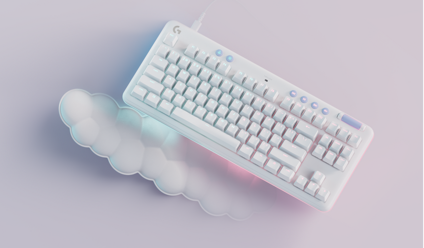 Logitech G G713 Mechanical Gaming Keyboard (White Mist, GX Red Switches) — Being Shipped