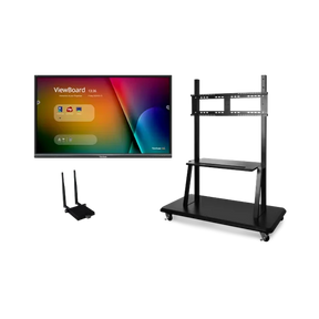 ViewSonic IFP6550-E2 65" 4K Touch Enabled ViewBoard Smart Display with WiFi Adapter and Mobile Trolley Cart — Being Shipped