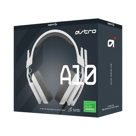 Logitech ASTRO Gaming A10 Gen 2 Wired Gaming Headset (Xbox, White) — Being Shipped
