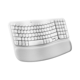 Logitech Wave Keys Wireless Ergonomic Keyboard (Off-White) — Being Shipped