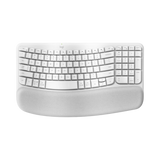 Logitech Wave Keys Wireless Ergonomic Keyboard (Off-White) — Being Shipped