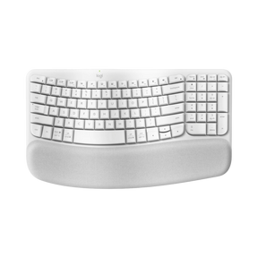 Logitech Wave Keys Wireless Ergonomic Keyboard (Off-White) — Being Shipped