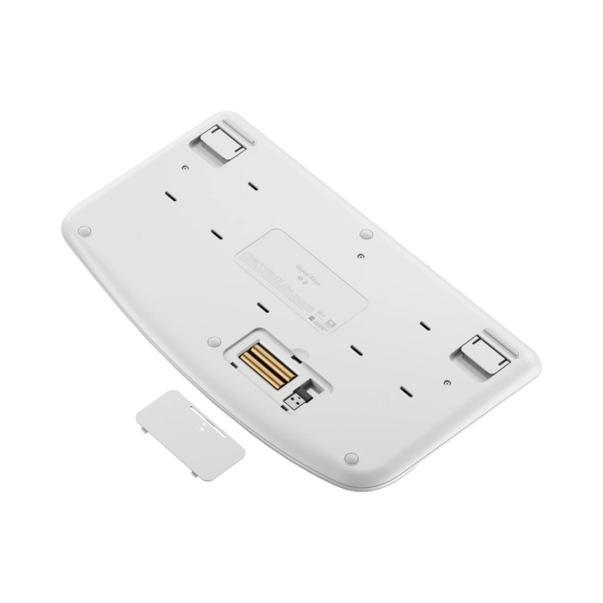 Logitech Wave Keys Wireless Ergonomic Keyboard (Off-White) — Being Shipped