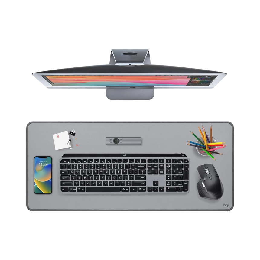 Logitech Studio Series Desk Mat (Mid Gray) — Being Shipped