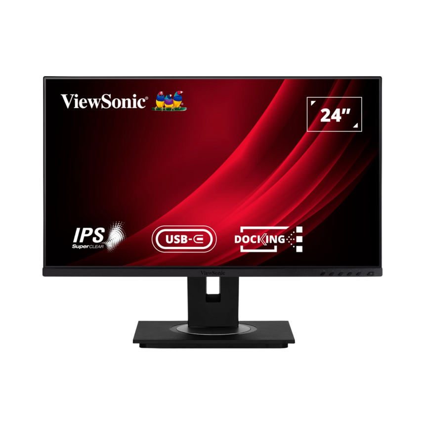 ViewSonic VG2456 24" Docking Monitor featuring USB Type-C and Ethernet — Being Shipped