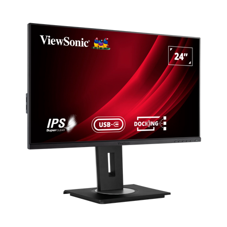 ViewSonic VG2456 24" Docking Monitor featuring USB Type-C and Ethernet — Being Shipped
