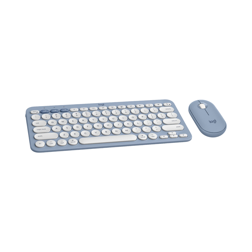 Logitech Pebble 2 Wireless Keyboard & Mouse Combo for Mac (Tonal Blue) — Being Shipped