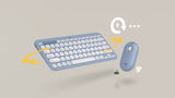 Logitech Pebble 2 Wireless Keyboard & Mouse Combo for Mac (Tonal Blue) — Being Shipped