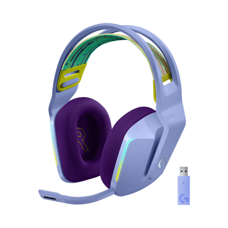 Logitech G G733 LIGHTSPEED Wireless RGB Gaming Headset (Lilac) — Being Shipped