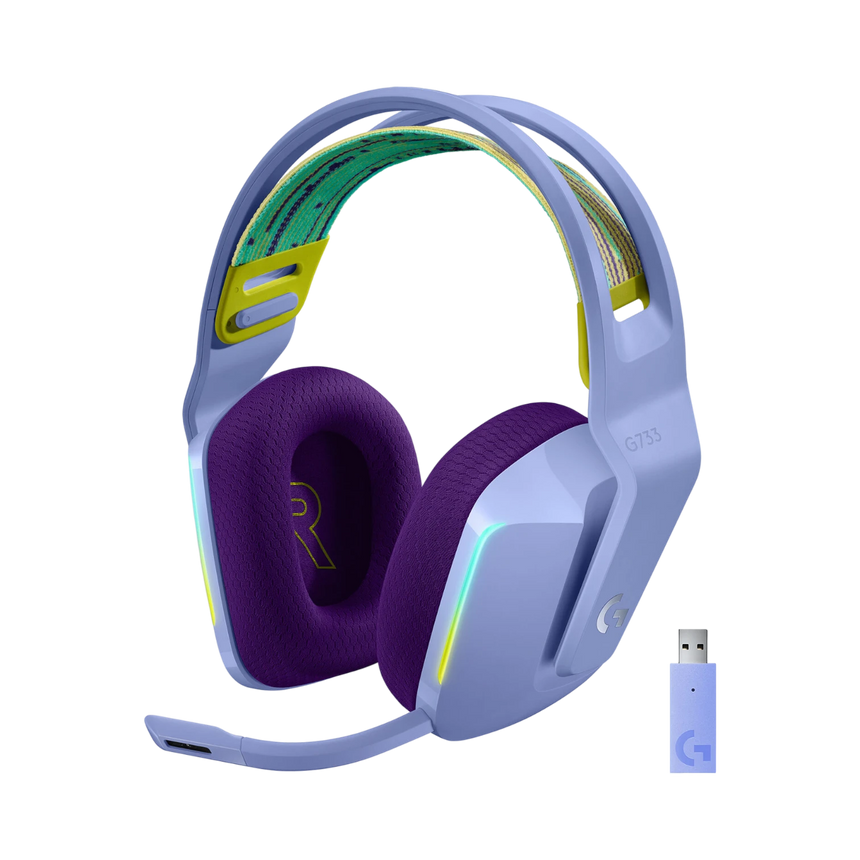 Logitech G G733 LIGHTSPEED Wireless RGB Gaming Headset (Lilac) — Being Shipped