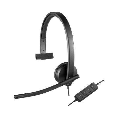 Logitech H570e Wired USB Headset (Mono, USB-A) — Being Shipped