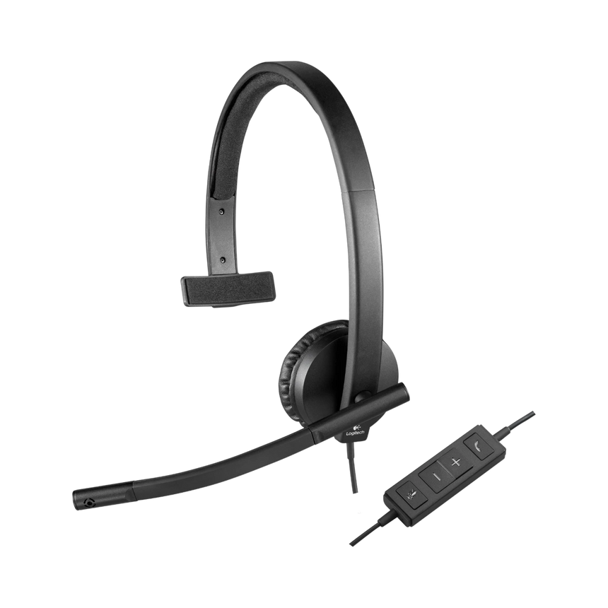 Logitech H570e Wired USB Headset (Mono, USB-A) — Being Shipped