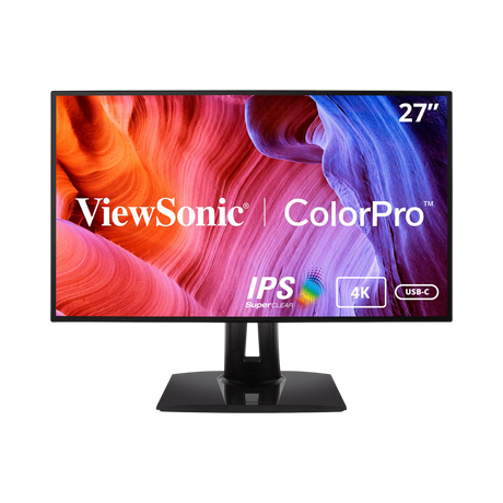ViewSonic VP2768a-4K 27" 4K UHD Pantone Validated 100% sRGB Monitor with Docking Station Design — Being Shipped