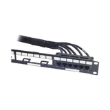 APC Data Distribution Cable, CAT6 UTP CMR 6XRJ-45 Black, 23FT (7.0M) — Being Shipped