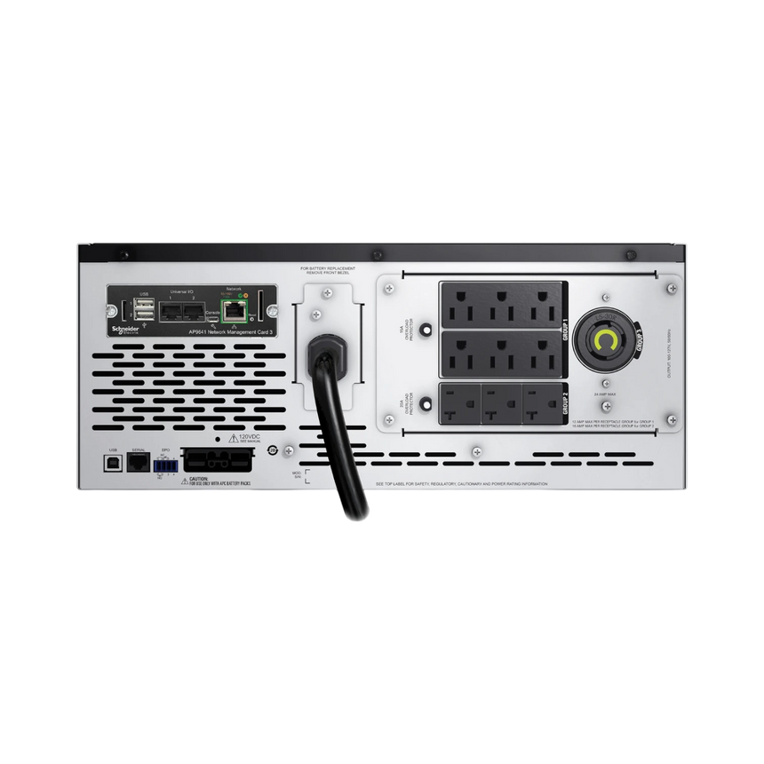 APC Smart-UPS X, Line Interactive, 3kVA, Rack/tower convertible 4U, 100V-127V, 6x 5-15R+3x 5-20R+1x L5-30R NEMA, NMC, Extended runtime,Short depth,TAA — Being Shipped