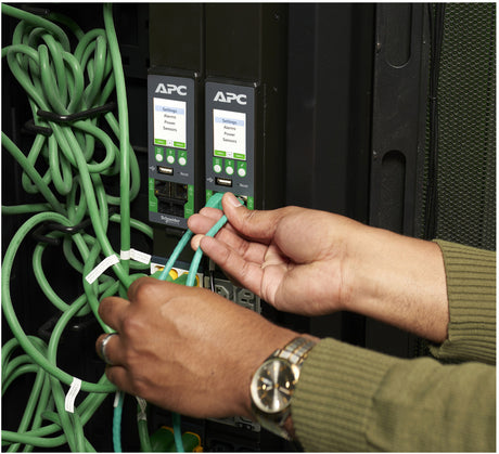 APC NetShelter Rack PDU Advanced, Metered, 5.0kW, 1Phase, 208V, 30A, L6-30P, 40 Outlet — Being Shipped