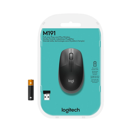 Logitech M190 Wireless Optical Ambidextrous Mouse — Being Shipped