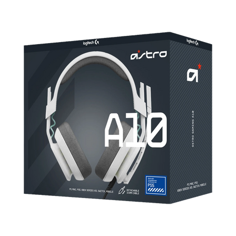 Logitech ASTRO Gaming A10 Gen 2 Wired Gaming Headset (PlayStation, White) — Being Shipped