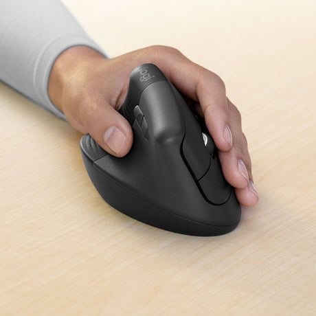 Logitech Lift Vertical Ergonomic Wireless Mouse for Business (Graphite) — Being Shipped
