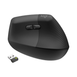 Logitech Lift Vertical Ergonomic Wireless Mouse for Business (Graphite) — Being Shipped