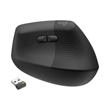 Logitech Lift Vertical Ergonomic Wireless Mouse for Business (Graphite) — Being Shipped