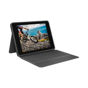 Logitech Rugged Folio Protective Keyboard Case for 10.2" iPad 7/8/9th Gen (Graphite) — Being Shipped