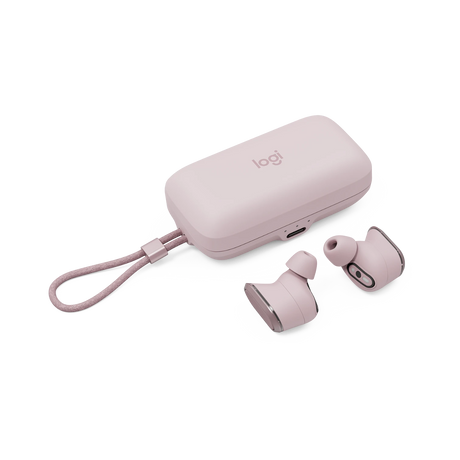 Logitech Zone True Wireless Noise-Canceling Earbuds (Rose) — Being Shipped