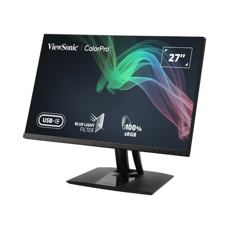 ViewSonic VP2756-2K 2K QHD Pantone Validated 100% sRGB & Factory Pre-Calibrated Monitor with 60W USB-C — Being Shipped