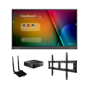 ViewSonic IFP8652-1C-C1 86" UHD 4K ViewBoard Interactive Flat Panel Bundle with Chromebox, Wi-Fi Module & Wall Mount — Being Shipped