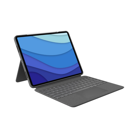 Logitech Combo Touch Backlit Keyboard Case for Apple 12.9" iPad Pro 5th & 6th Gen (Oxford Gray) — Being Shipped
