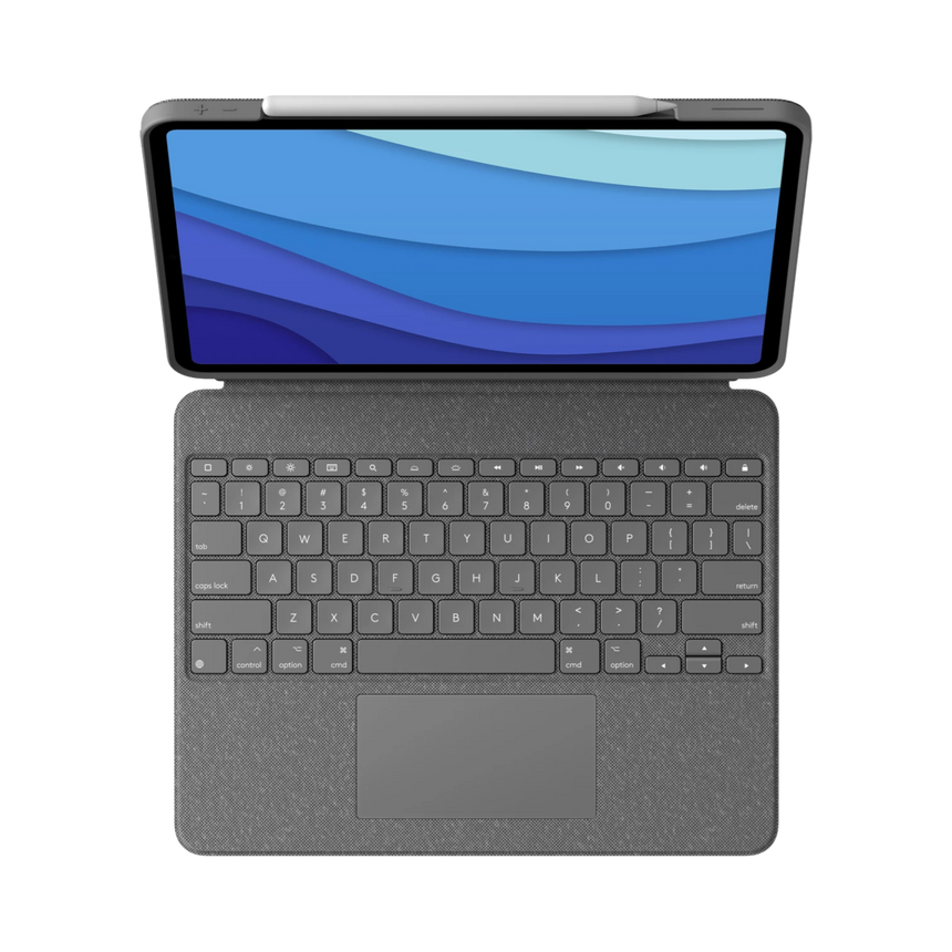 Logitech Combo Touch Backlit Keyboard Case for Apple 12.9" iPad Pro 5th & 6th Gen (Oxford Gray) — Being Shipped