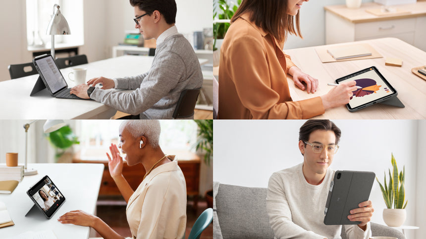 Logitech Combo Touch Backlit Keyboard Case for Apple 12.9" iPad Pro 5th & 6th Gen (Oxford Gray) — Being Shipped