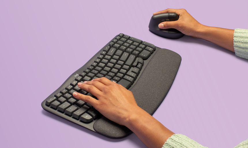 Logitech Lift Vertical Left Handed Ergonomic Wireless Mouse (Graphite) — Being Shipped