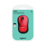 Logitech M185 Wireless Mouse (Red) — Being Shipped
