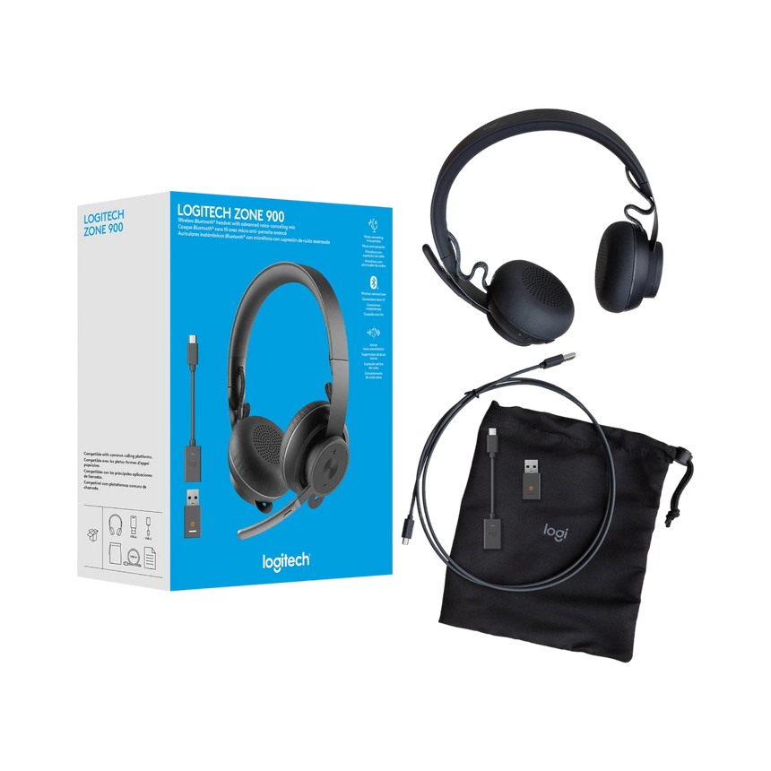 Logitech Zone 900 Noise-Canceling Wireless On-Ear Stereo Headset — Being Shipped