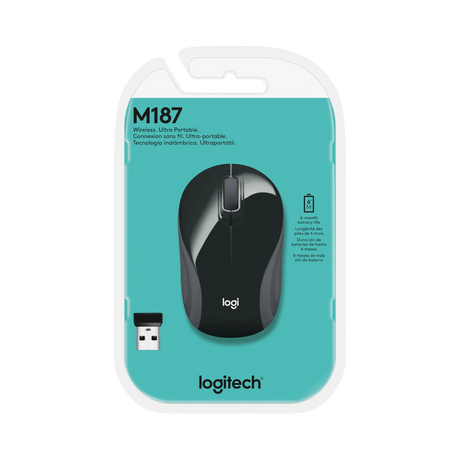 Logitech M187 Wireless Ultra Portable Mouse (Black) — Being Shipped