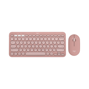 Logitech Pebble 2 Wireless Keyboard & Mouse Combo (Tonal Rose) — Being Shipped