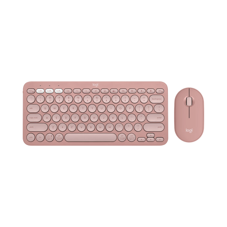 Logitech Pebble 2 Wireless Keyboard & Mouse Combo (Tonal Rose) — Being Shipped