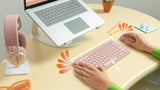 Logitech Pebble 2 Wireless Keyboard & Mouse Combo (Tonal Rose) — Being Shipped