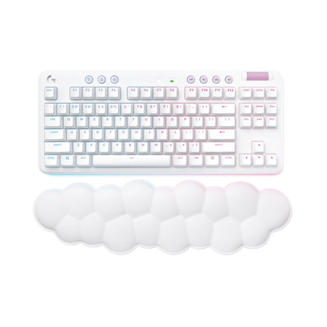 Logitech G G715 LIGHTSPEED Wireless Mechanical Gaming Keyboard (White Mist, GX Blue Switches) — Being Shipped
