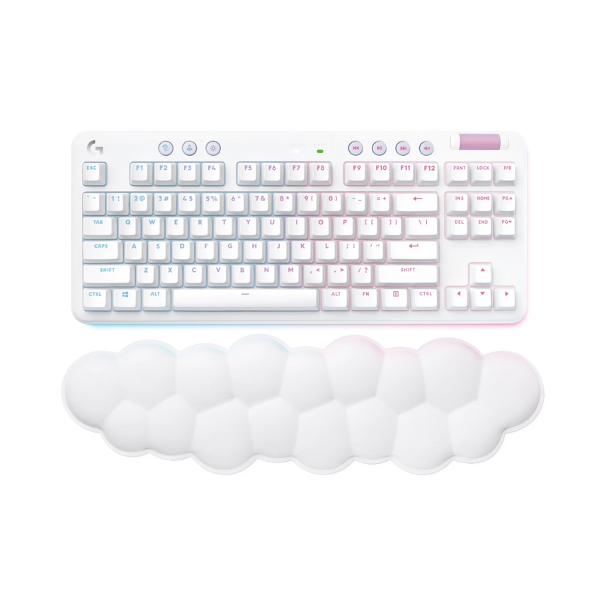 Logitech G G715 LIGHTSPEED Wireless Mechanical Gaming Keyboard (White Mist, GX Blue Switches) — Being Shipped