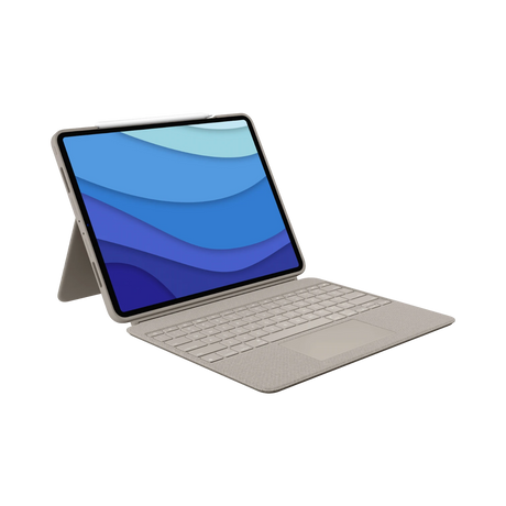 Logitech Combo Touch Backlit Keyboard Case for Apple 12.9" iPad Pro 5th & 6th Gen (Sand) — Being Shipped