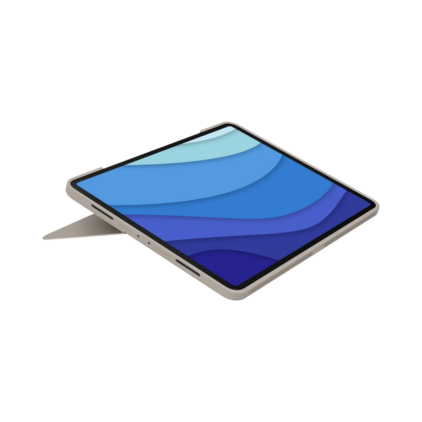 Logitech Combo Touch Backlit Keyboard Case for Apple 12.9" iPad Pro 5th & 6th Gen (Sand) — Being Shipped
